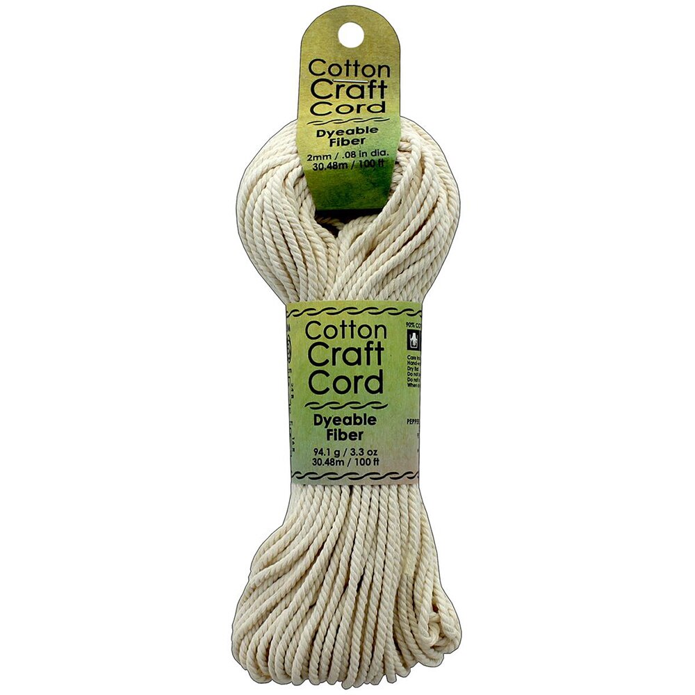 Twine/Thread/Cord, Art & School, Pepperell, Craft, Cotton, Natural, 2mm, 100', 499355